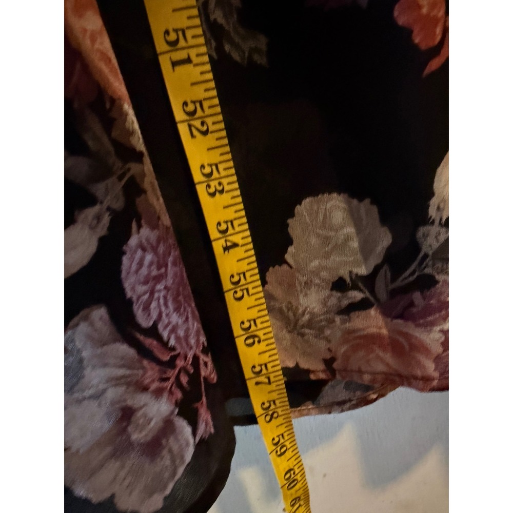 Torrid Floral Maxi Dress Black Pink Purple Sleeveless Women's Size 18 - Picture 6 of 7